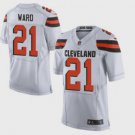 Men's Cleveland Browns 21# Denzel Ward Elite White Stitched Jersey