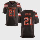 Men's Cleveland Browns 21# Denzel Ward Elite Brown Stitched Jersey