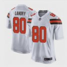 Men's Cleveland Browns 80# Jarvis Landry Game White Stitched Jersey