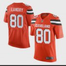 Men's Cleveland Browns 80# Jarvis Landry Elite Orange Stitched Jersey
