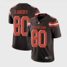 Men's Cleveland Browns 80# Jarvis Landry Limited Brown Stitched Jersey