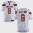 Men's Cleveland Browns #6 Baker Mayfield Elite White Stitched Jersey