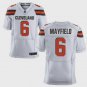Men's Cleveland Browns #6 Baker Mayfield Elite White Stitched Jersey