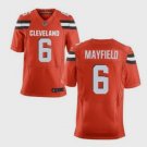Men's Cleveland Browns #6 Baker Mayfield Elite Orange Stitched Jersey