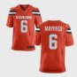 Men's Cleveland Browns #6 Baker Mayfield Elite Orange Stitched Jersey
