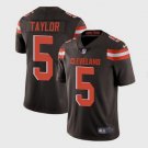 Men's Cleveland Browns #5 Tyrod Taylor Limited Brown Stitched Jersey