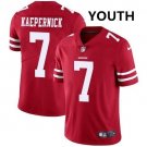 Youth San Francisco 49ers #7 Colin Kaepernick Red Stitched Jersey