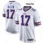 Youth Buffalo Bills 17# Josh Allen Limited White Stitched Jersey