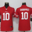 Men's San Francisco 49ers 10# Jimmy Garoppolo Elite Red Stitched Jersey