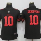 Men's San Francisco 49ers 10# Jimmy Garoppolo Elite Black Stitched Jersey