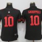 Men's San Francisco 49ers 10# Jimmy Garoppolo Elite Black Stitched Jersey