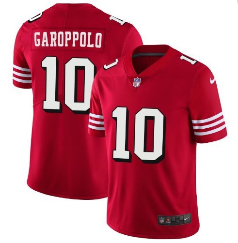 Men's San Francisco 49ers 10# Jimmy Garoppolo Limited Red Stitched Jersey