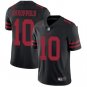 Men's San Francisco 49ers 10# Jimmy Garoppolo Limited Black Stitched Jersey