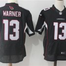 Men's Arizona Cardinals 13# Kurt Warner Elite Black Stitched Jersey