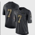 Men's San Francisco 49ers #7 Colin Kaepernick Olive Camo Stitched Jersey