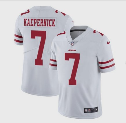 New Men's San Francisco 49ers #7 Colin Kaepernick White Stitched Jersey
