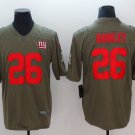 Men's York Giants 26# Saquon Barkley salute to service Stitched Jersey