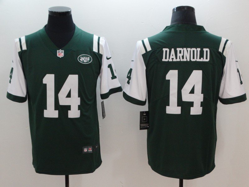 Mens York Jets 14# Sam Darnold Limited Green Stitched Jersey