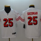 Youth San Francisco 49ers 25# Richard Sherman Limited White Stitched Jersey