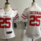 Women's San Francisco 49ers 25# Richard Sherman Limited White Stitched Jersey
