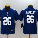 YOUTH York Giants 26# Saquon Barkley Limited Blue Stitched Jersey