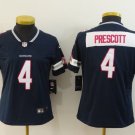 Women's Dallas Cowboys 4# Dak Prescott Limited Navy Blue Stitched Jersey