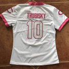 Women's Chicago Bears 10# Mitchell Trubisky Limited White Stitched Jersey
