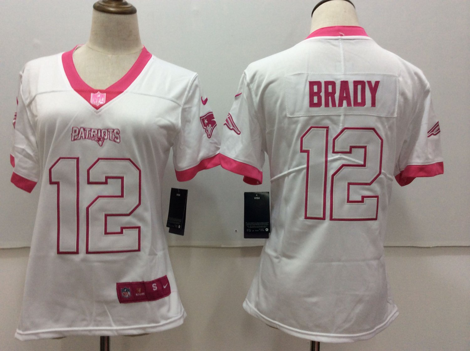 Women's Patriots 12# Tom Brady Limited White Stitched Jersey