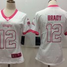 Women's Patriots 12# Tom Brady Limited White Stitched Jersey