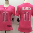 Women's Dallas Cowboys 11# Cole Beasley Limited Pink Stitched Jersey