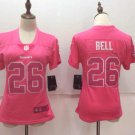 Women's Pittsburgh Steelers 26# Le'Veon Bell Limited Pink Stitched Jersey