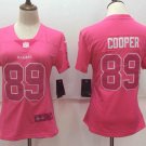 Women's Oakland Raiders 89# Amari Cooper Limited Pink Stitched Jersey