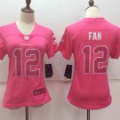 Women's Seattle Seahawks 12# FANS Limited Pink Stitched Jersey