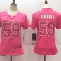 Women's Carolina Panthers 59# Luke Kuechly Limited Pink Stitched Jersey