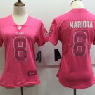 Women's Tennessee Titans 8# Marcus Mariota Limited Pink Stitched Jersey