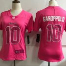 Women's San Francisco 49ers 10# Jimmy Garoppolo Limited Pink Stitched Jersey
