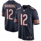 Men's Chicago Bears 12# Allen Robinson Game Navy Blue Stitched Jersey