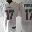 Men's Miami Dolphins 17# Ryan Tannehill Elite White Stitched Jersey