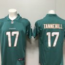 Men's Miami Dolphins 17# Ryan Tannehill Limited Blue Aqua Stitched Jersey
