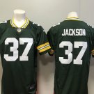 Men's Green Bay Packers 37# Josh Jackson Limited Green Stitched Jersey