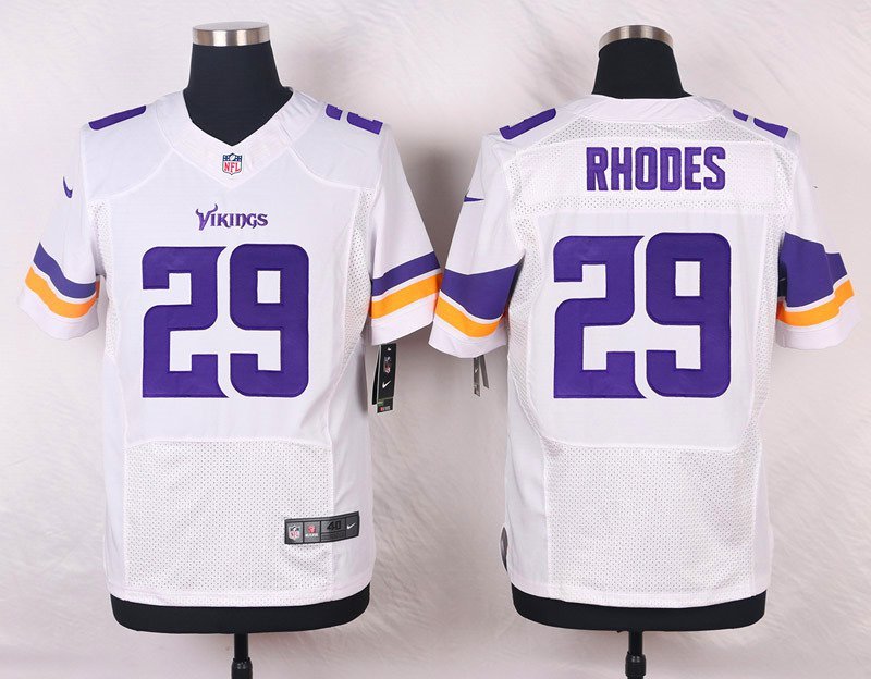 Men's Minnesota Vikings 29# Xavier Rhodes Elite White Stitched Jersey