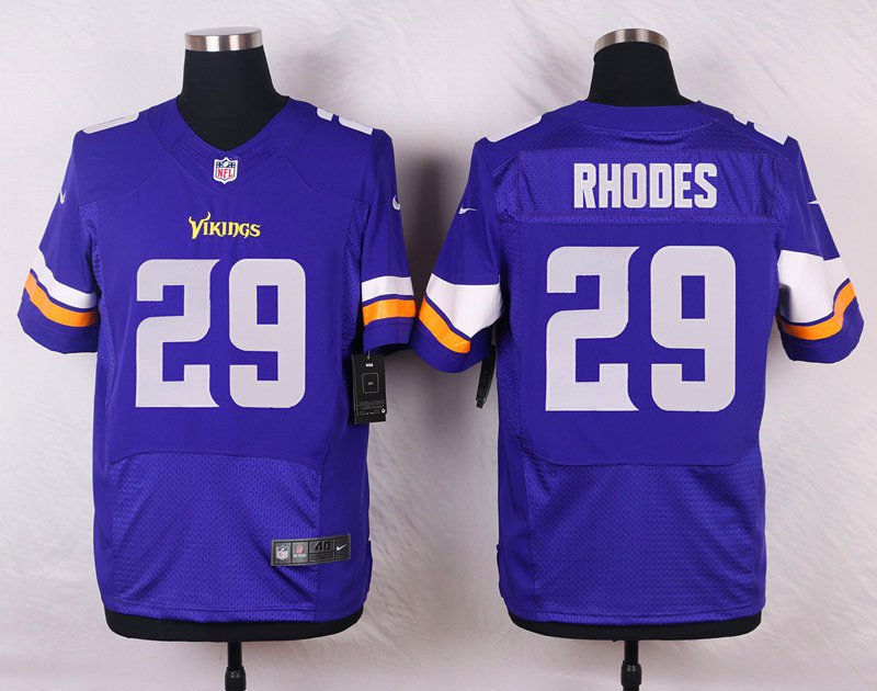 Men's Minnesota Vikings 29# Xavier Rhodes Elite Purple Stitched Jersey
