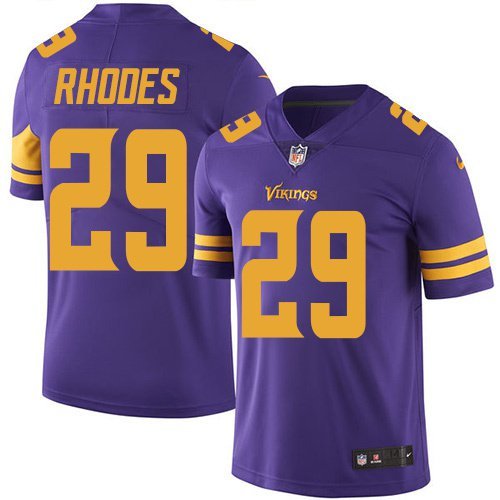 Men's Minnesota Vikings 29# Xavier Rhodes Limited Purple Stitched Jersey