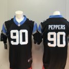 Men's Carolina Panthers 90# Julius Peppers Limted Navy Blue Stitched Jersey