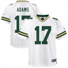 Youth Green Bay Packers 17# Davante Adams White Stitched Jersey