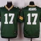 Men's Green Bay Packers 17# Davante Adams Elite Green Stitched Jersey