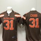 Men's Cleveland Browns 31# NICK CHUBB Game Brown Stitched Jersey