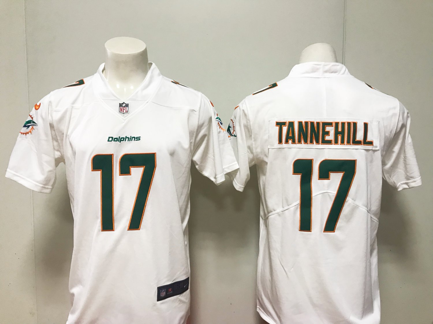 Mens Miami Dolphins 17# Ryan Tannehill Limited White Stitched Jersey