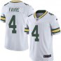 Men's Green Bay Packers 4# Brett Favre Limited White Stitched Jersey