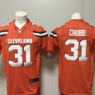 Men's Cleveland Browns 31# NICK CHUBB Game Orange Stitched Jersey